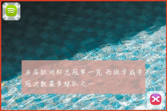 历届欧洲杯总冠军一览 西班牙成夺冠次数最多球队之一